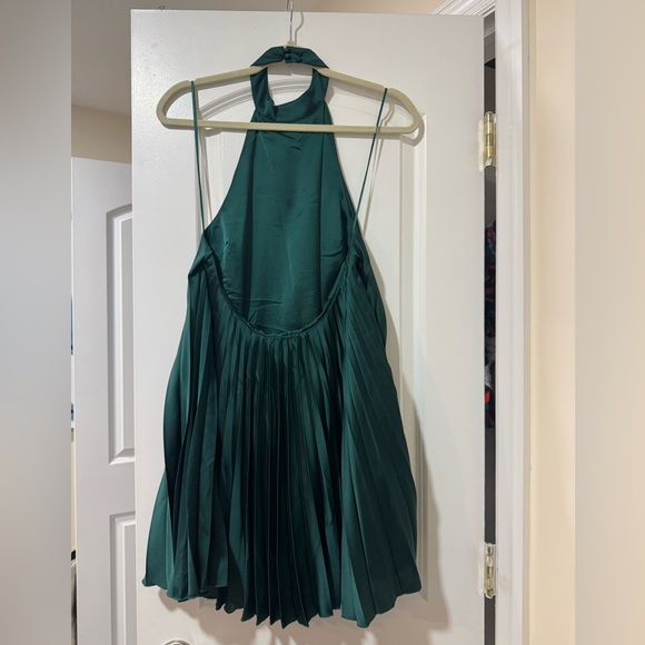NWT Abercrombie & Fitch Giselle Pleated Trapeze Mini Dress - Picture 6 of 10